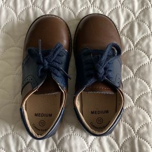 Boys size 10T Footmates Connor saddle shoes